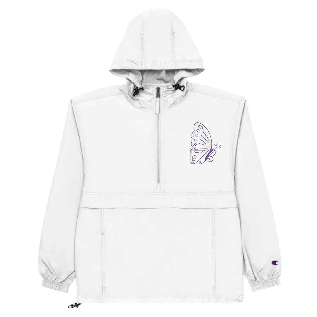 Custom Embroidered Butterfly Initial Jacket - ART-JKT283