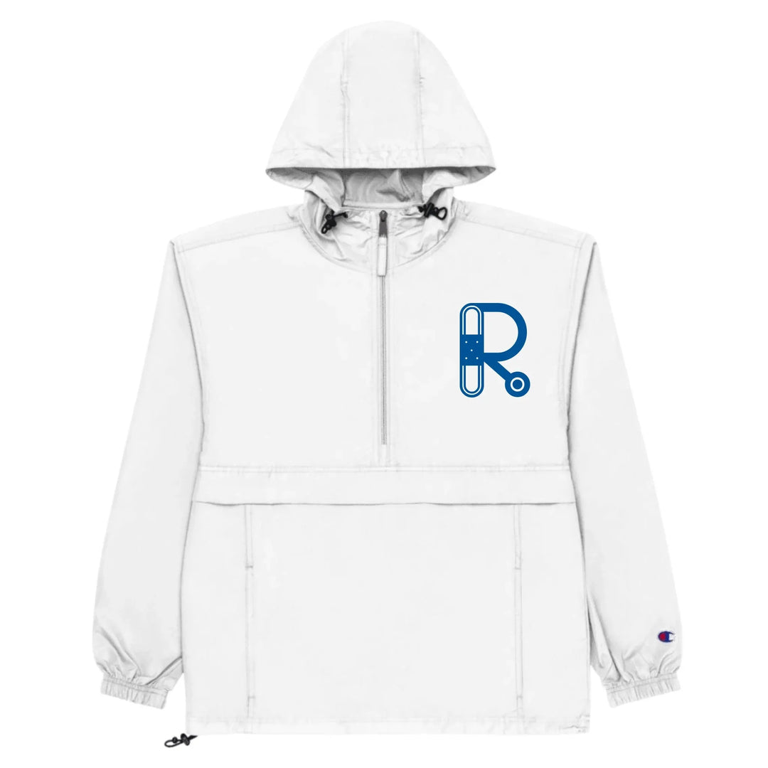 Individuell bestickte Jacke mit medizinischen Initialen