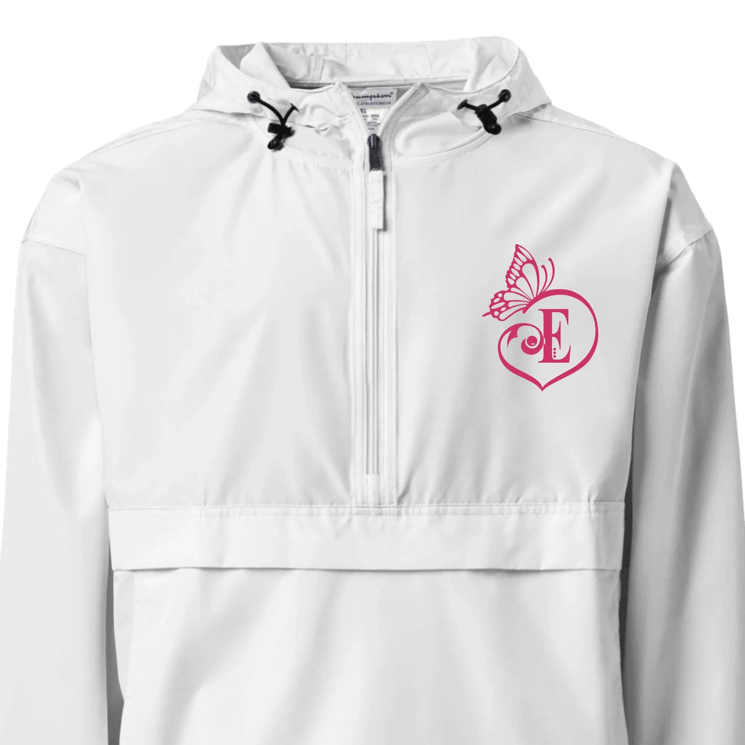 Custom Embroidered Butterfly Love Initial Jacket - ART-JKT264