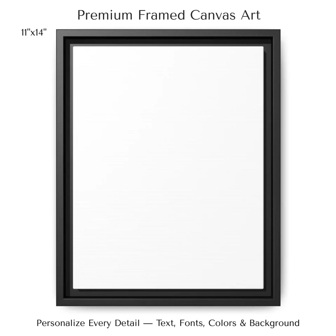 Custom Green Landscape Star Map Wall Art -11x14 framed canvas-ARTFULANE