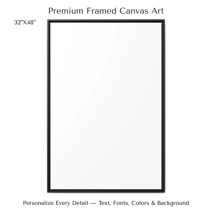 Custom star map wall art featuring a black city skyline, personalized with names, date, and constellation star chart - 32x48 framed canvas-ARTFULANE