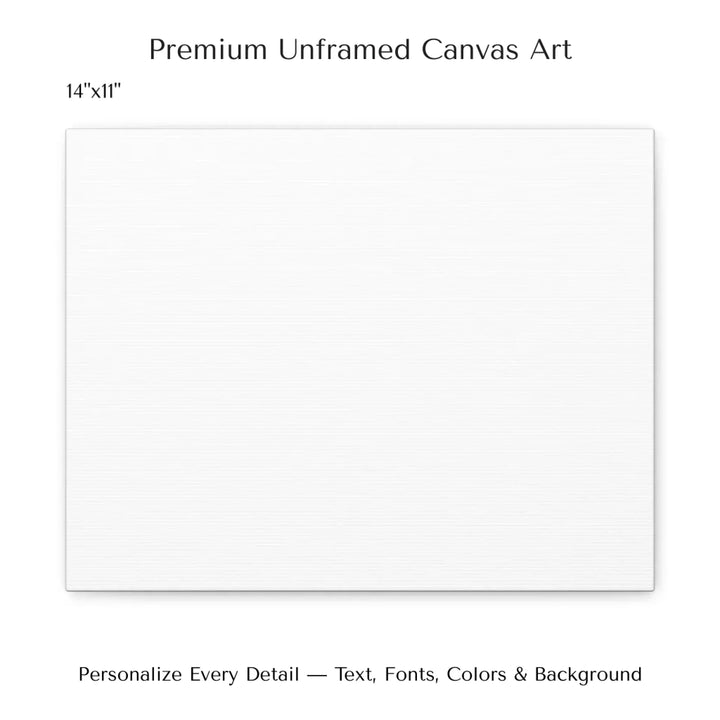 Framed personalized star map art over a scenic mountain landscape, custom title, names, date, and tagline -14x11 stretched canvas-ARTFULANE