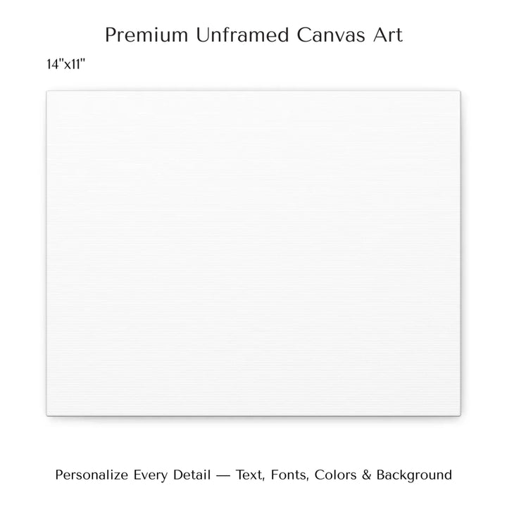 Framed personalized star map art over a scenic mountain landscape, custom title, names, date, and tagline -14x11 stretched canvas-ARTFULANE