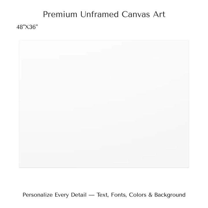 Custom star map print with crimson cliff landscape and night sky, personalized with names, date, and constellation details - 48x36 stretched canvas-ARTFULANE