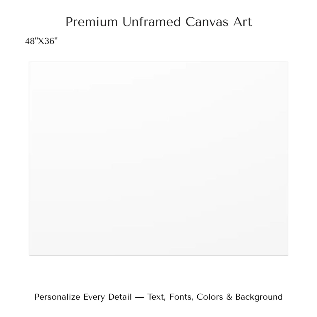 Custom Green Landscape Star Map Wall Art -48x36 stretched canvas-ARTFULANE