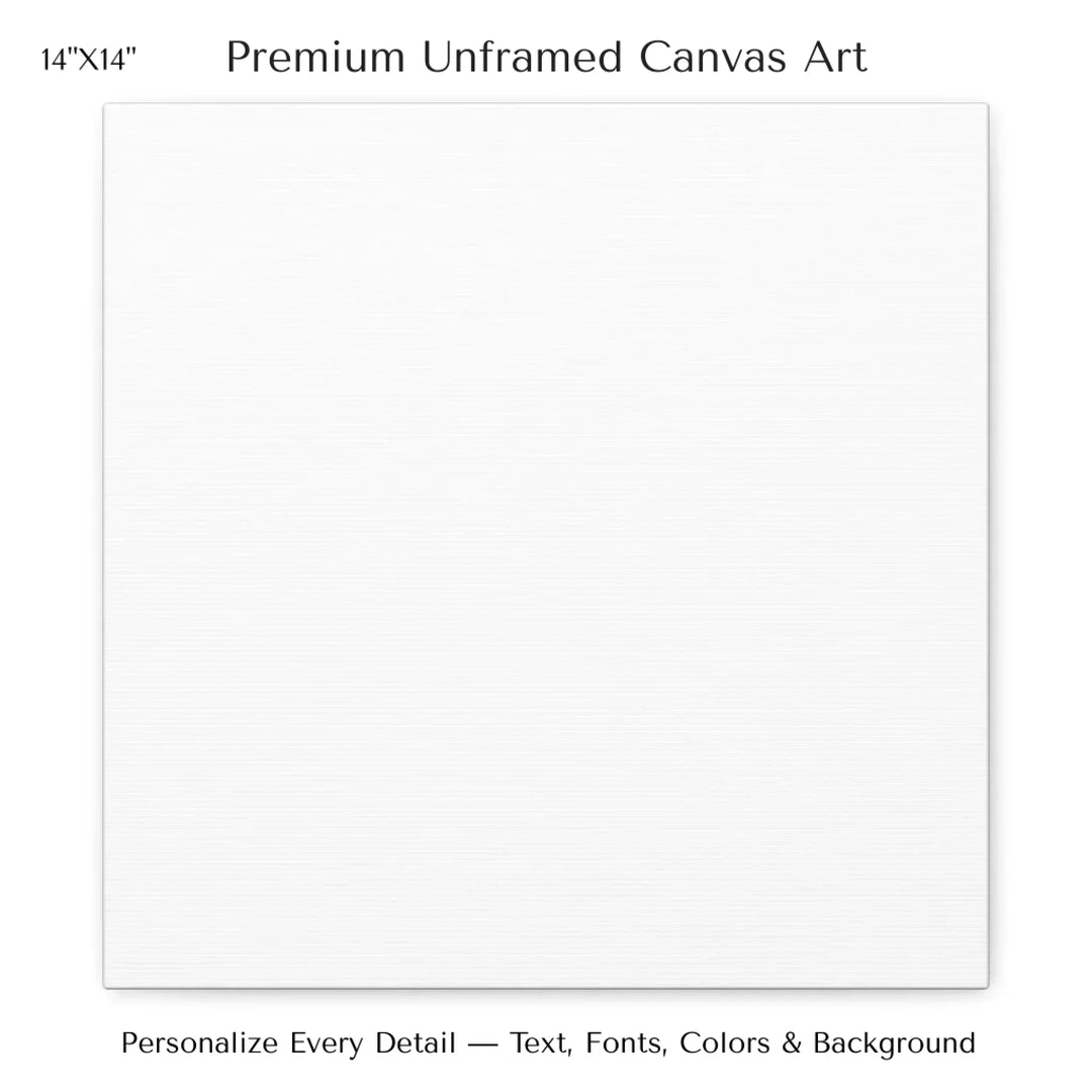 Custom star map print with crimson cliff landscape and night sky, personalized with names, date, and constellation details - 14x14 stretched canvas-ARTFULANE