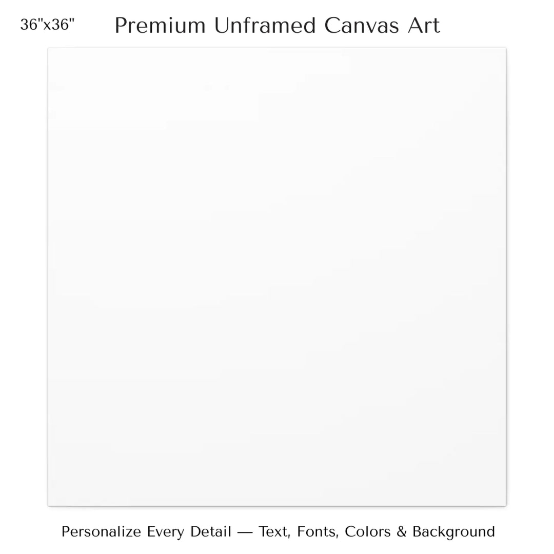 Framed personalized star map art over a scenic mountain landscape, custom title, names, date, and tagline -36x36 stretched canvas-ARTFULANE