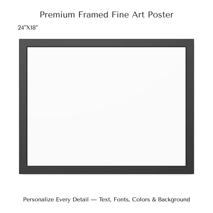 Personalized star map wall art with customizable background, title, names, date, location, and coordinates - 24x18 framed poster-ARTFULANE