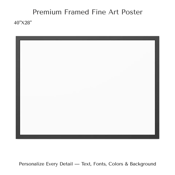 Custom star map wall art featuring a black city skyline, personalized with names, date, and constellation star chart - 40x28 framed poster-ARTFULANE