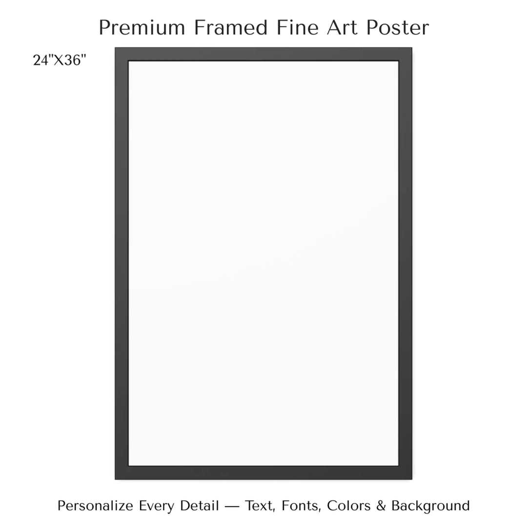 Custom Green Landscape Star Map Wall Art -24x36 framed poster-ARTFULANE