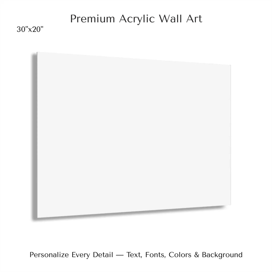 Custom Purple Landscape Star Map Wall Art -30x20 acrylic print with french cleat-ARTFULANE