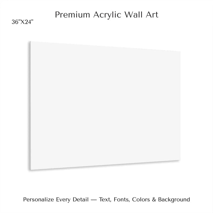 Personalized star map wall art with customizable background, title, names, date, location, and coordinates - 36x24 acrylic print with french cleat-ARTFULANE