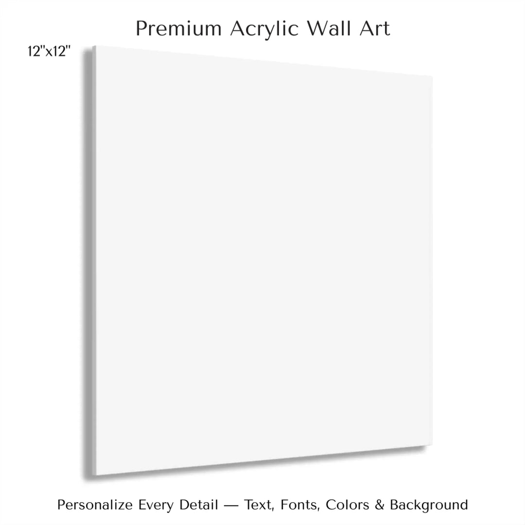 Framed personalized star map art over a scenic mountain landscape, custom title, names, date, and tagline -12x12 acrylic print with french cleat-ARTFULANE