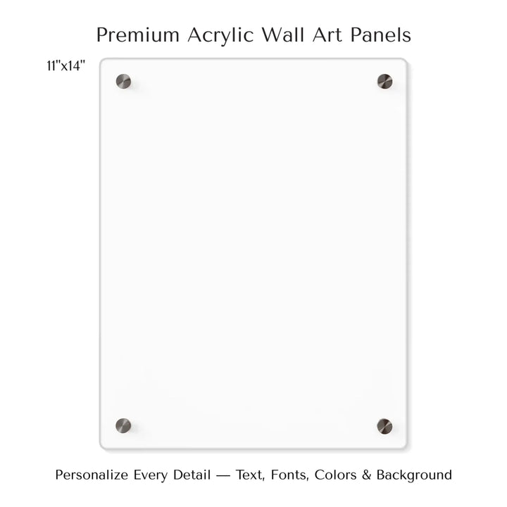 Custom Green Landscape Star Map Wall Art -11x14 acrylic panel print-ARTFULANE