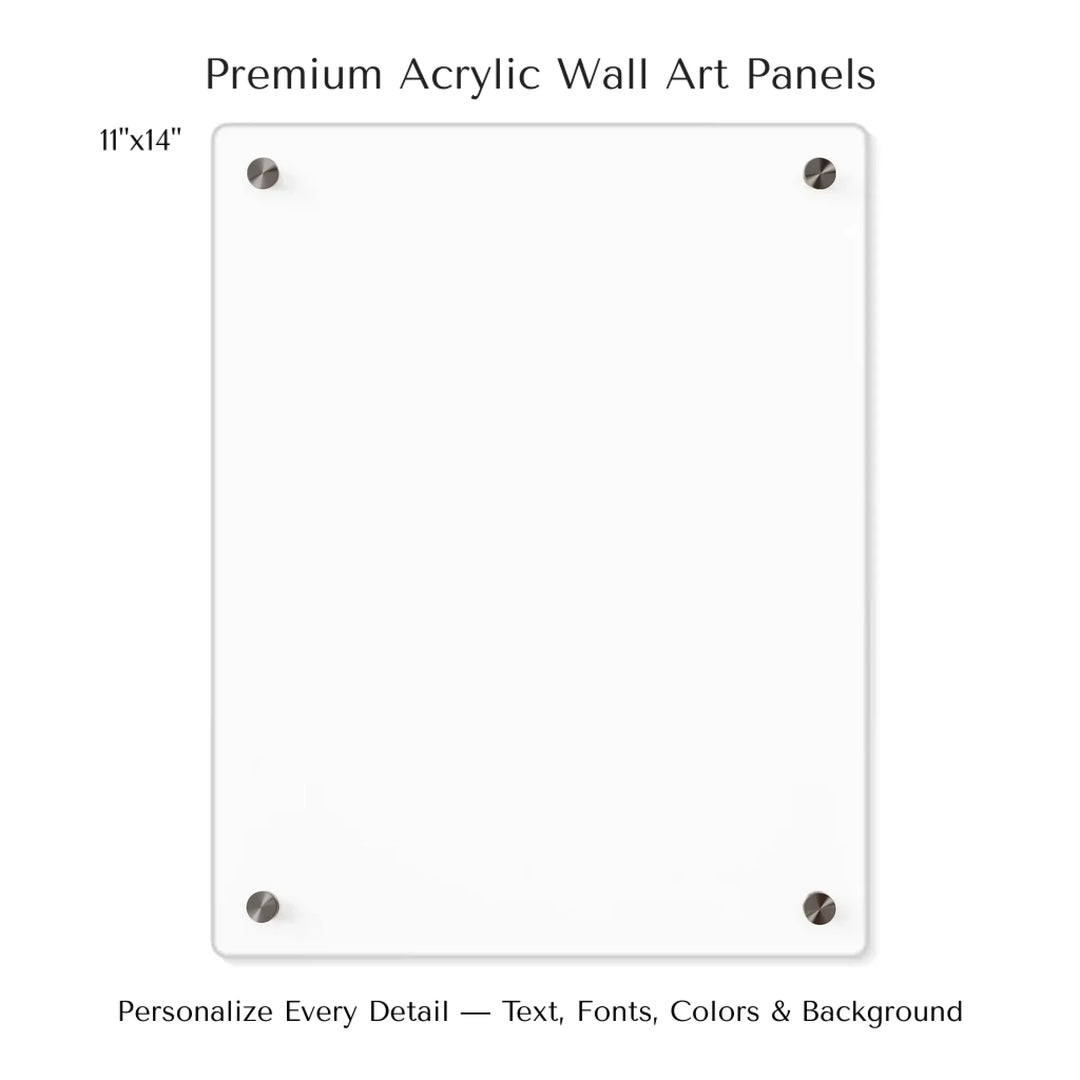 Custom Green Landscape Star Map Wall Art -11x14 acrylic panel print-ARTFULANE