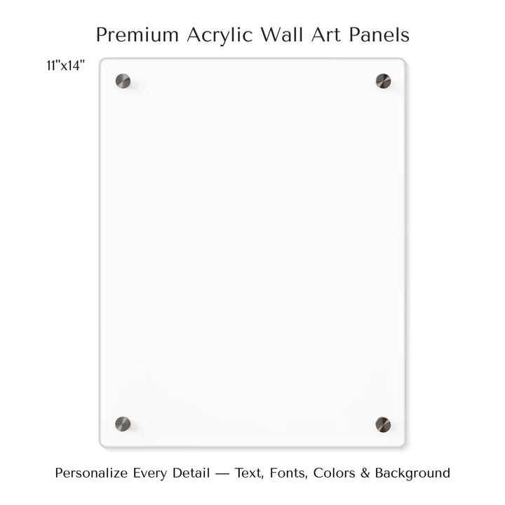 Custom Green Landscape Star Map Wall Art -11x14 acrylic panel print-ARTFULANE