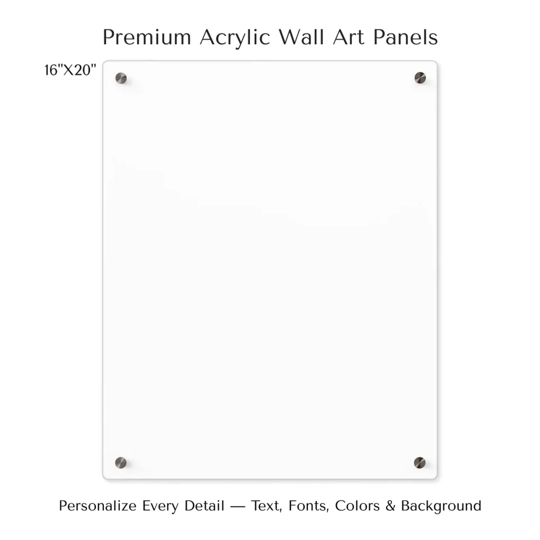 Custom Green Landscape Star Map Wall Art -6x20 acrylic panel print-ARTFULANE
