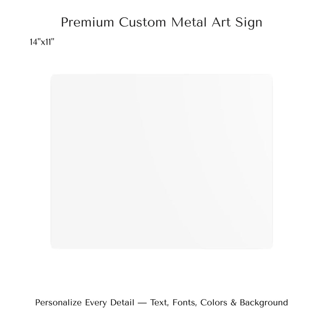 Personalized star map wall art with customizable background, title, names, date, location, and coordinates - 14x11 metal art sign-ARTFULANE