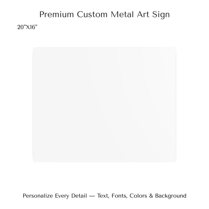 Framed personalized star map art over a scenic mountain landscape, custom title, names, date, and tagline -20x16 metal art sign-ARTFULANE