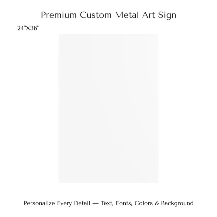 Framed personalized star map art over a scenic mountain landscape, custom title, names, date, and tagline -24x36 metal art sign-ARTFULANE