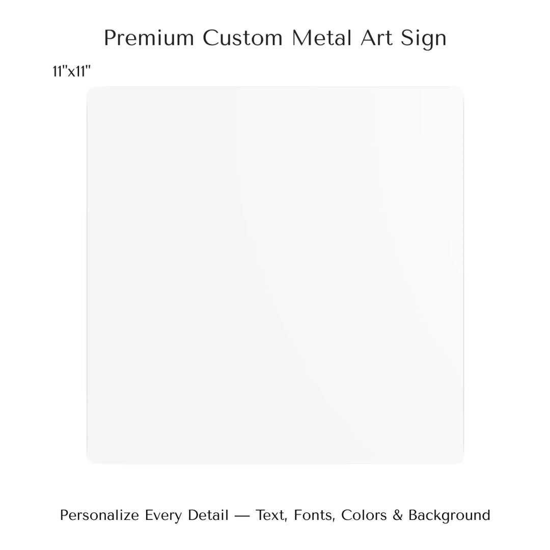 Personalized star map wall art with customizable background, title, names, date, location, and coordinates - 11x11 metal art sign-ARTFULANE