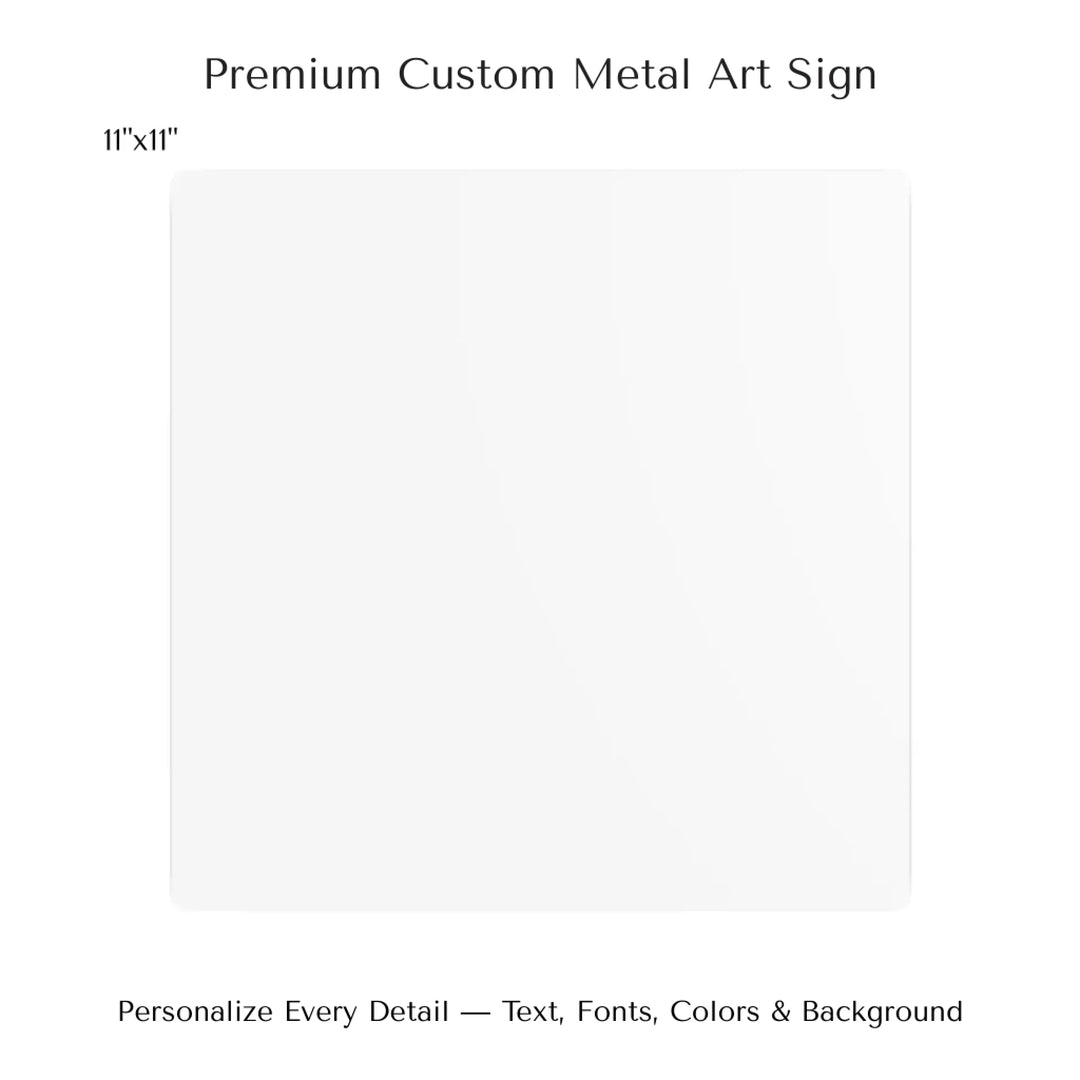 Framed personalized star map art over a scenic mountain landscape, custom title, names, date, and tagline -11x11 metal art sign-ARTFULANE