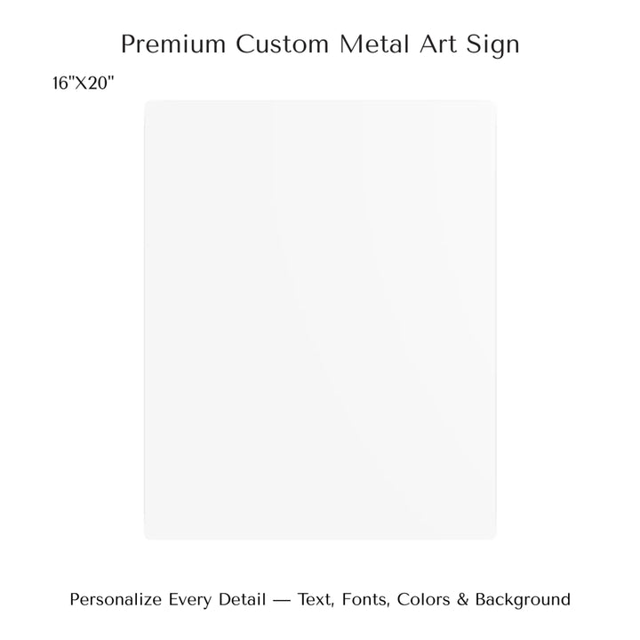 Custom Green Landscape Star Map Wall Art -16x20 metal art sign-ARTFULANE