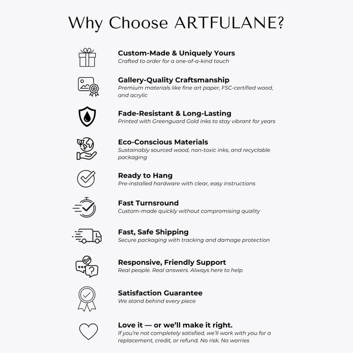 Why choose ARTFULANE custom wall art?
