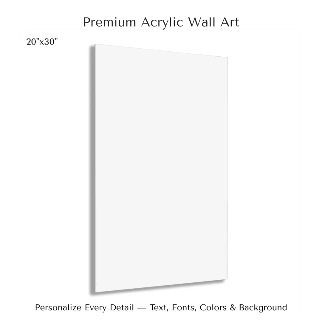 Custom Purple Landscape Star Map Wall Art -20x30 acrylic print with french cleat-ARTFULANE