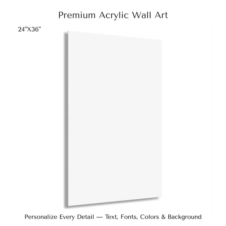 Custom star map wall art featuring a black city skyline, personalized with names, date, and constellation star chart - 24x36 acrylic print with french cleat-ARTFULANE