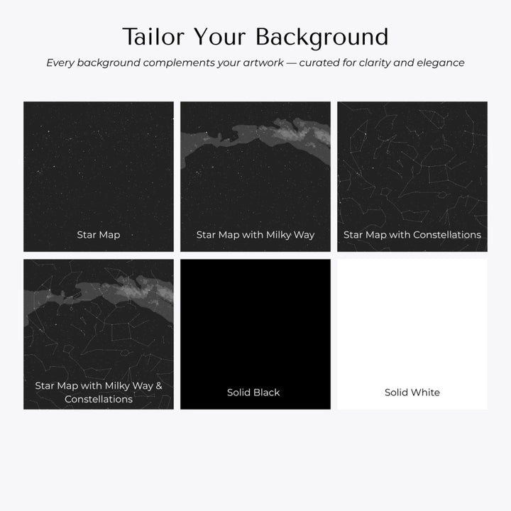 Custom Golden Moon Phase Family Tree Wall Art - Custom Background Options artfulane