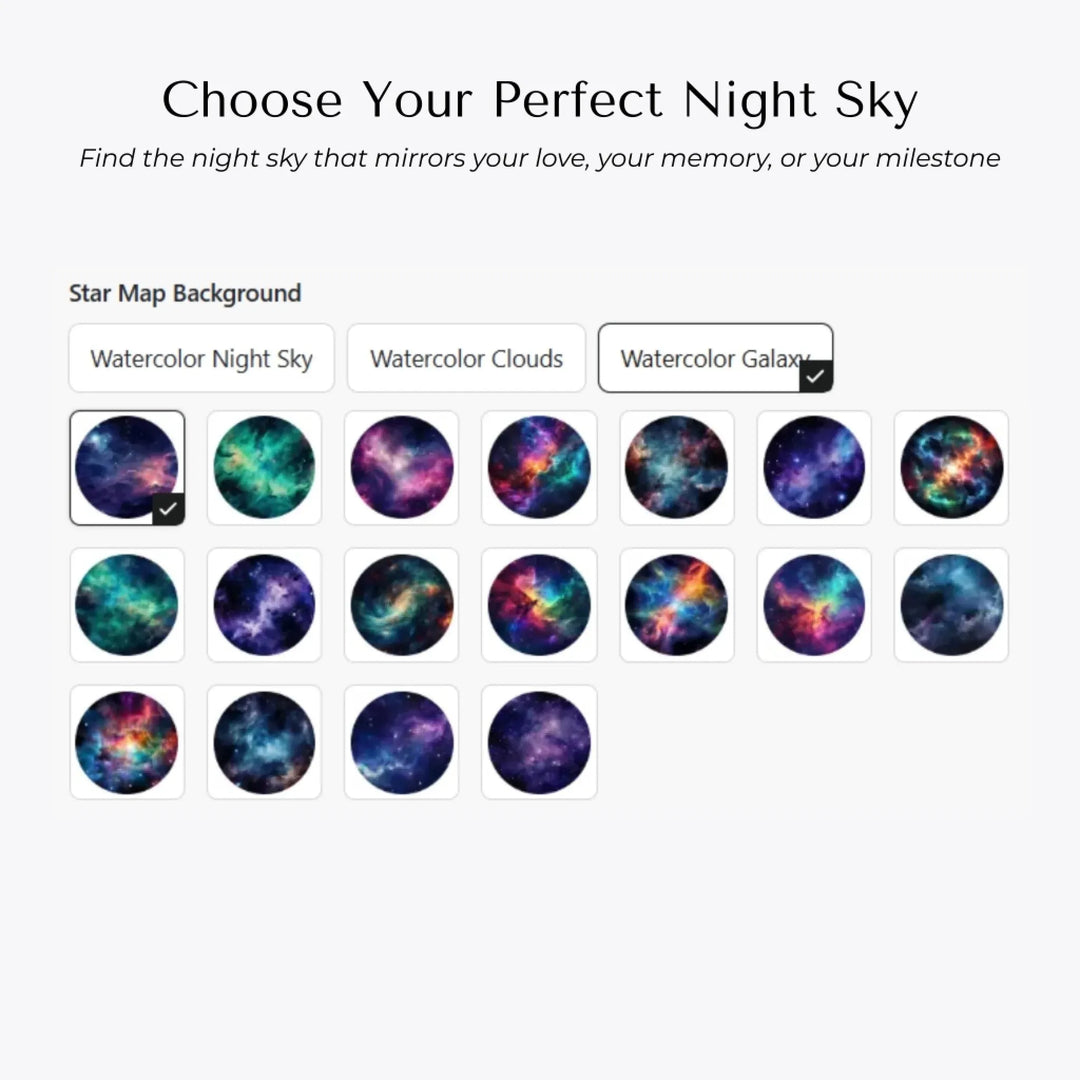 Choose Your Star Map Background Style-ARTFULANE