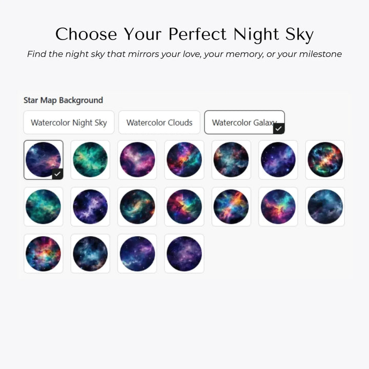 Choose Your Star Map Background Style-ARTFULANE