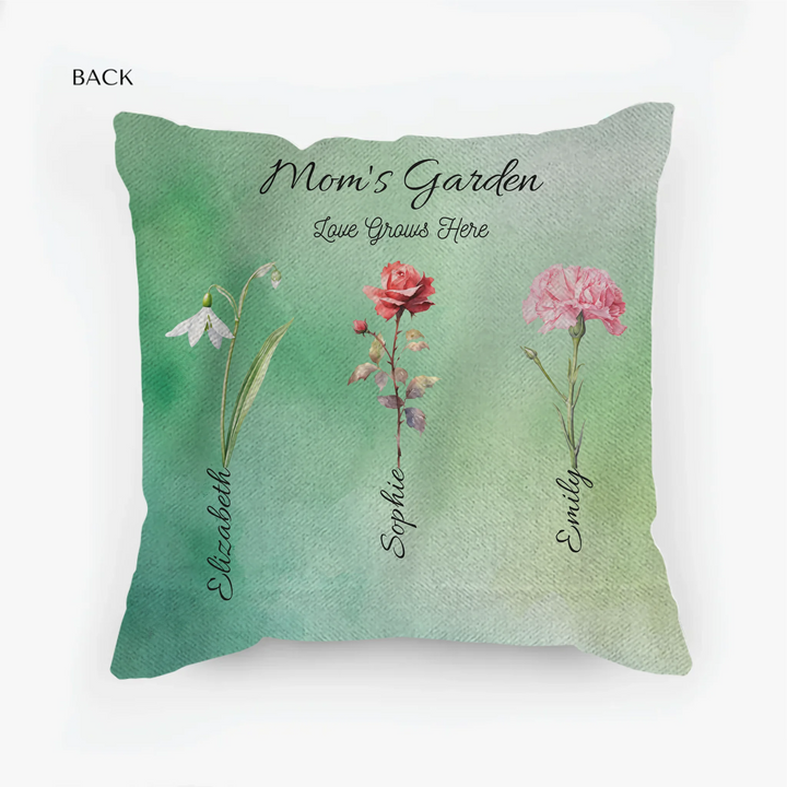 woven pillow back