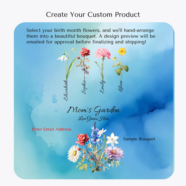 Create-Your-Own-Custom-Watercolor-Birth-Month-Flower-Bouquet-suede-pillow-artfulane