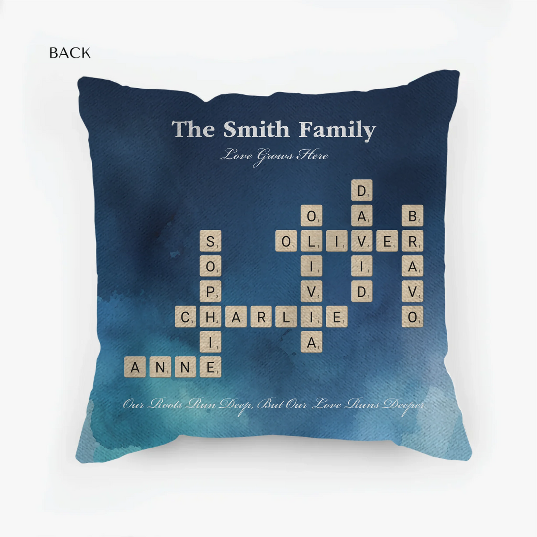 woven pillow back