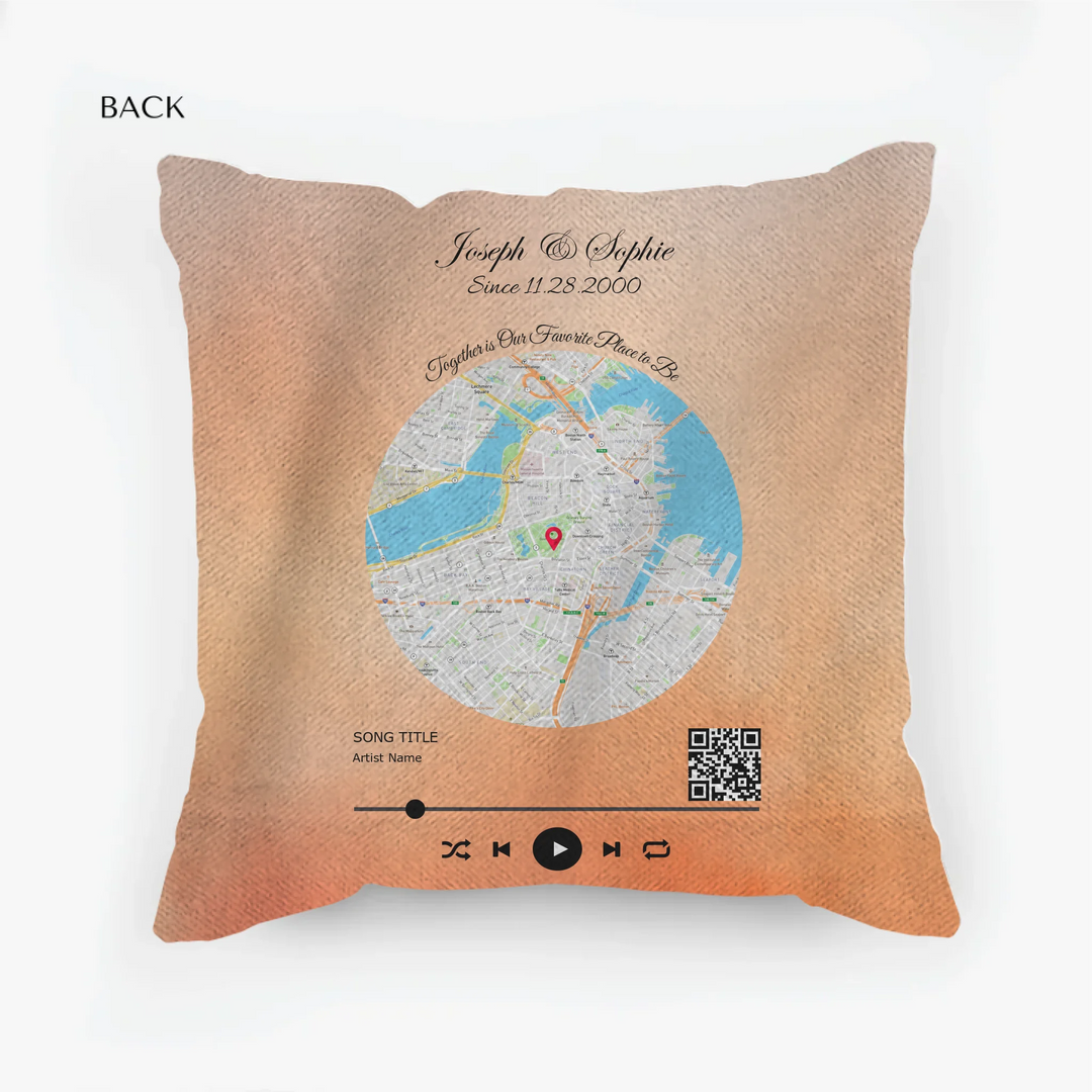 woven pillow back