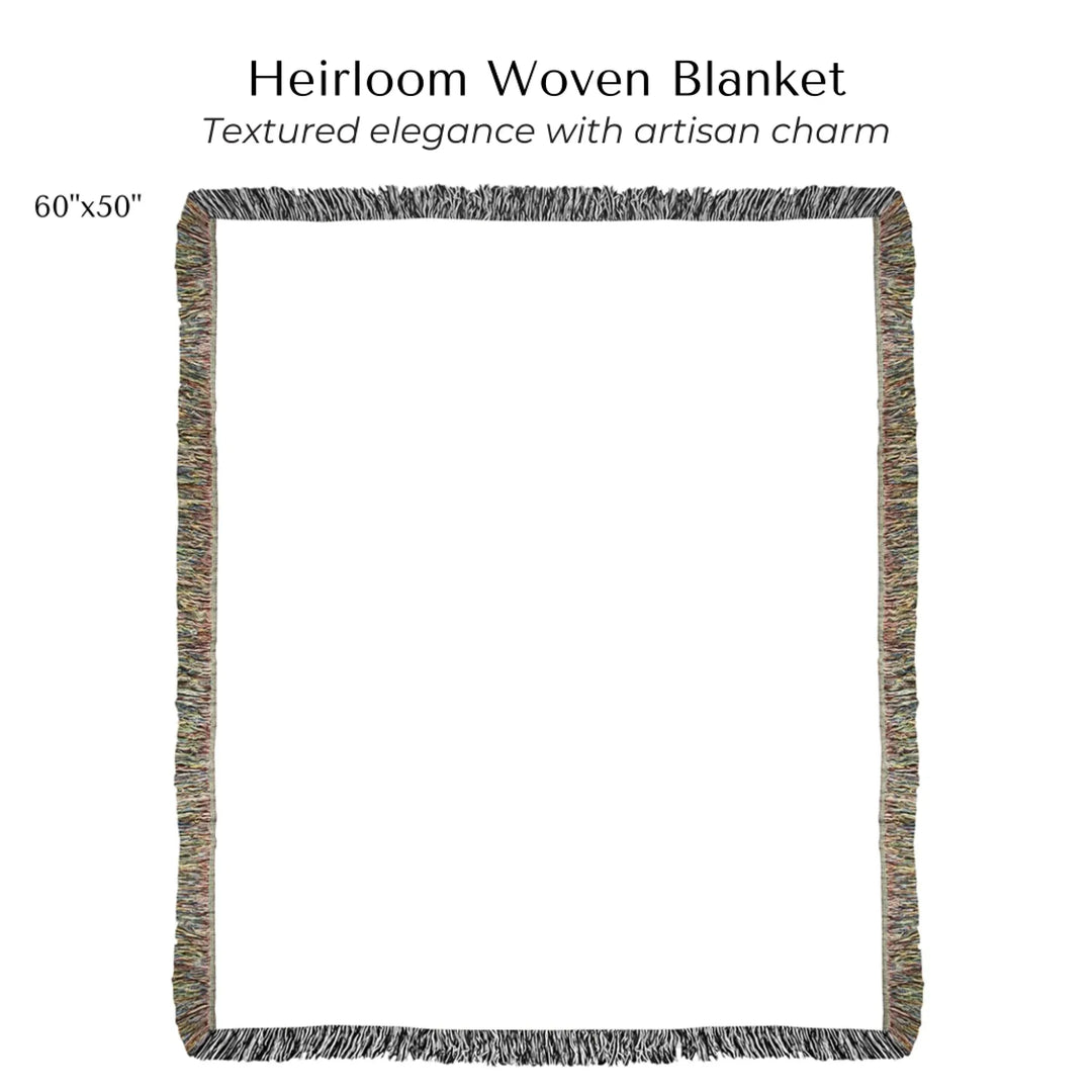 Custom Song QR Code & Star Map -Heirloom Woven Blanket 60"X50"-ARTFULANE
