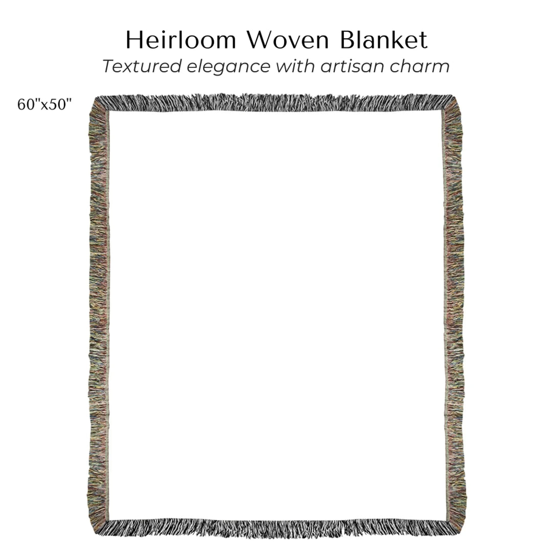 Custom Song QR Code & Maps Keepsake -Heirloom Woven Blanket 60"X50"-ARTFULANE