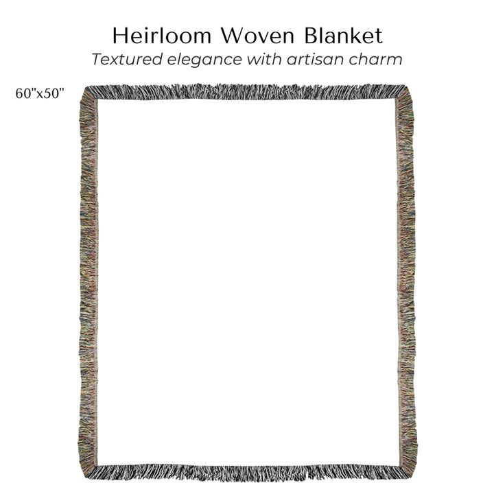 Custom Song QR Code & Maps Keepsake -Heirloom Woven Blanket 60"X50"-ARTFULANE