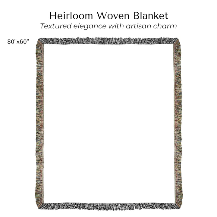 Custom Song QR Code & Star Map -Heirloom Woven Blanket 80"x60"-ARTFULANE