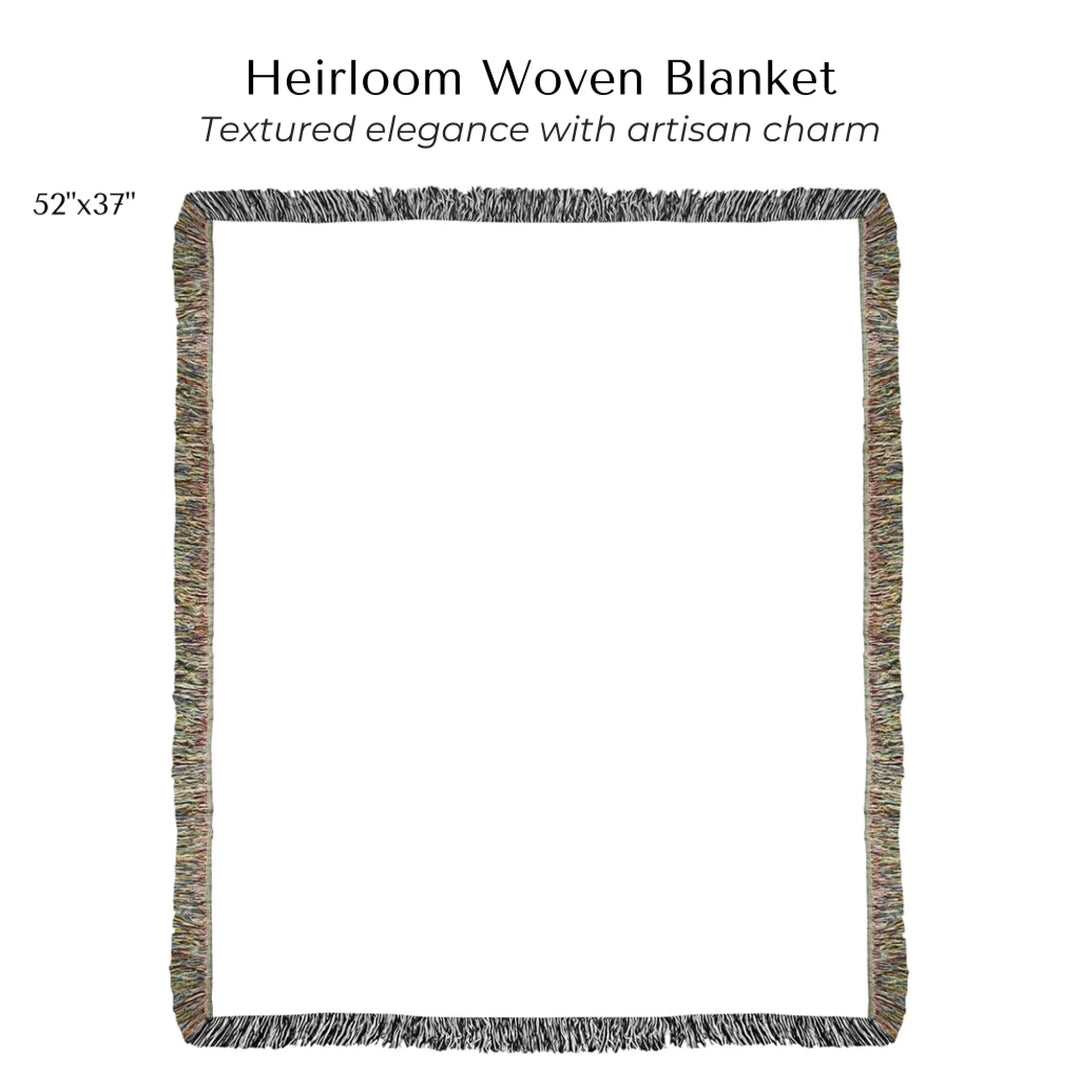 Custom Song QR Code & Star Map -Heirloom Woven Blanket 52"x37"-ARTFULANE