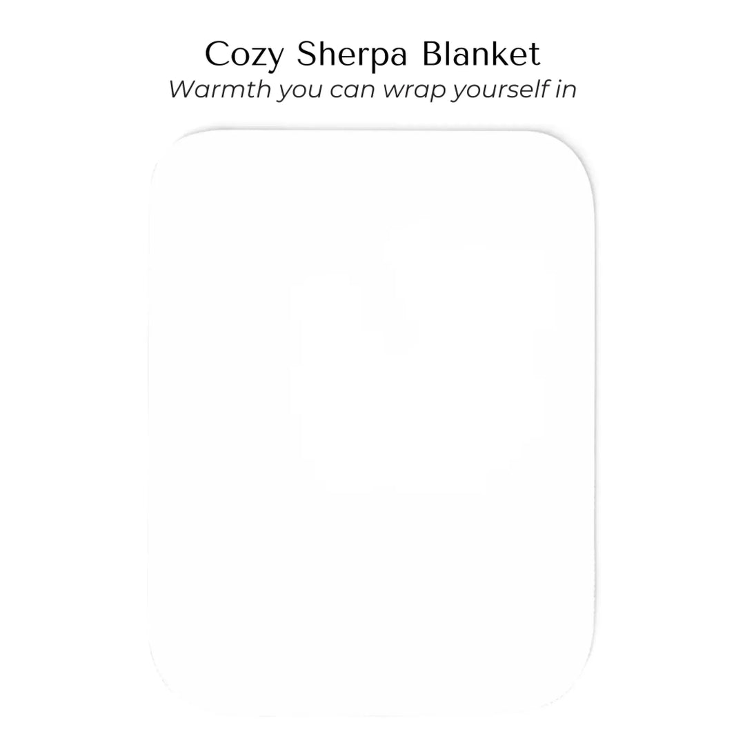 Custom Song QR Code & Star Map -Cozy Sherpa Blanket-ARTFULANE