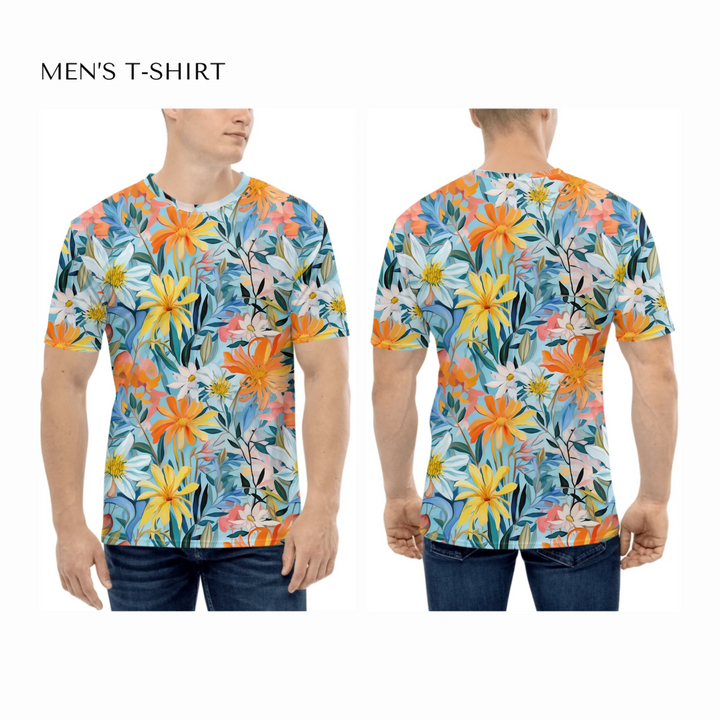 all-over-print-mens-crew-neck-t-shirt-on-model-front-and-back-artfulane