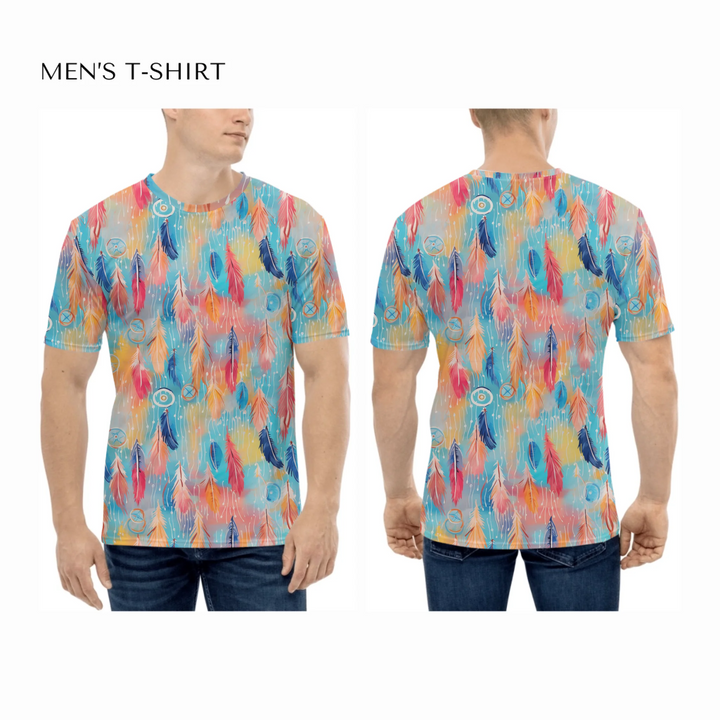 all-over-print-mens-crew-neck-t-shirt-on-model-front-and-back-artfulane