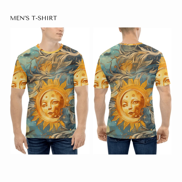 all-over-print-mens-crew-neck-t-shirt-on-model-front-and-back-artfulane
