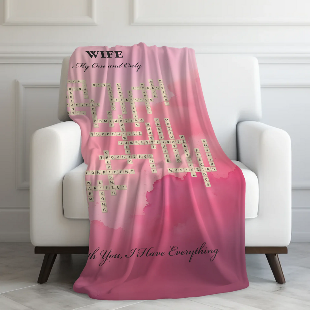 Velveteen Blanket On Couch