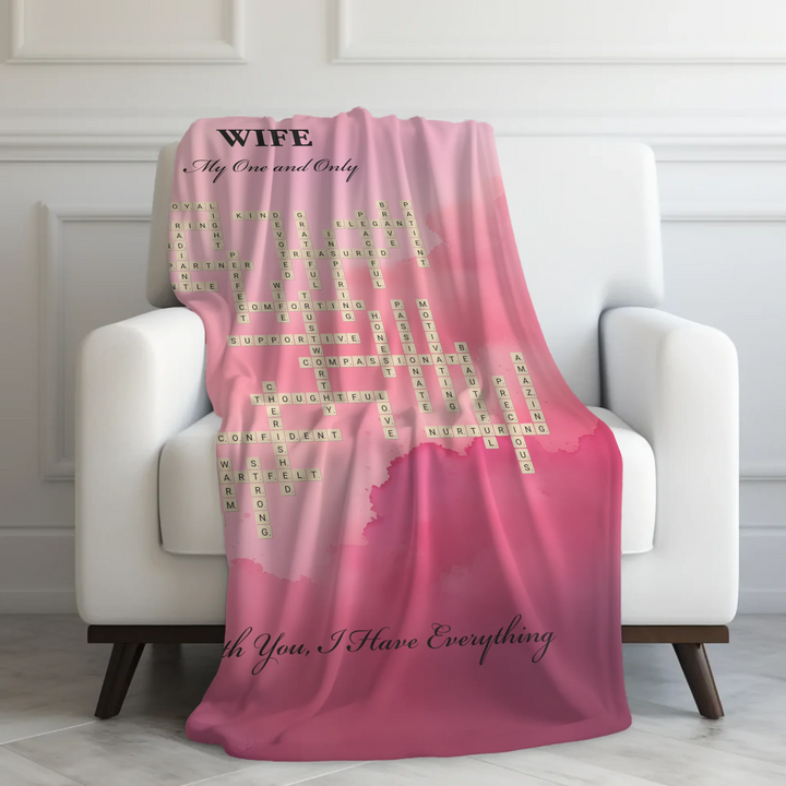 Velveteen Blanket On Couch