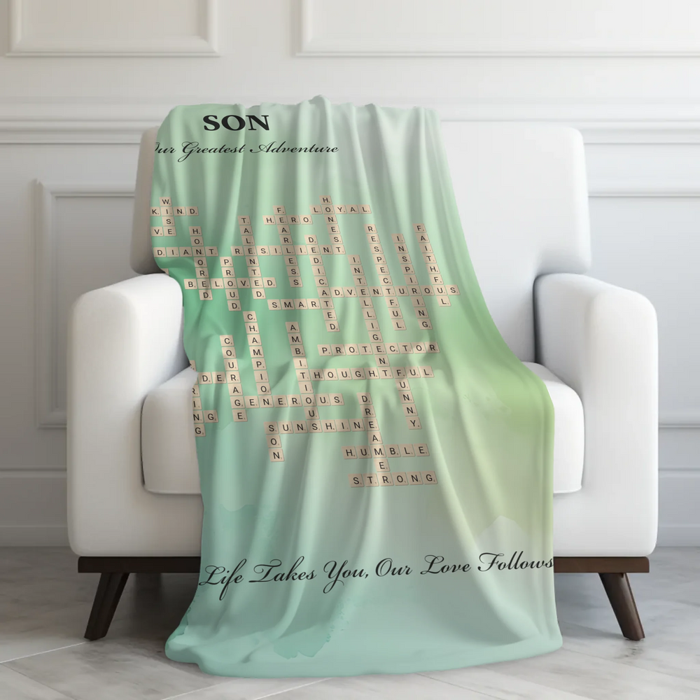 Velveteen Blanket On Couch