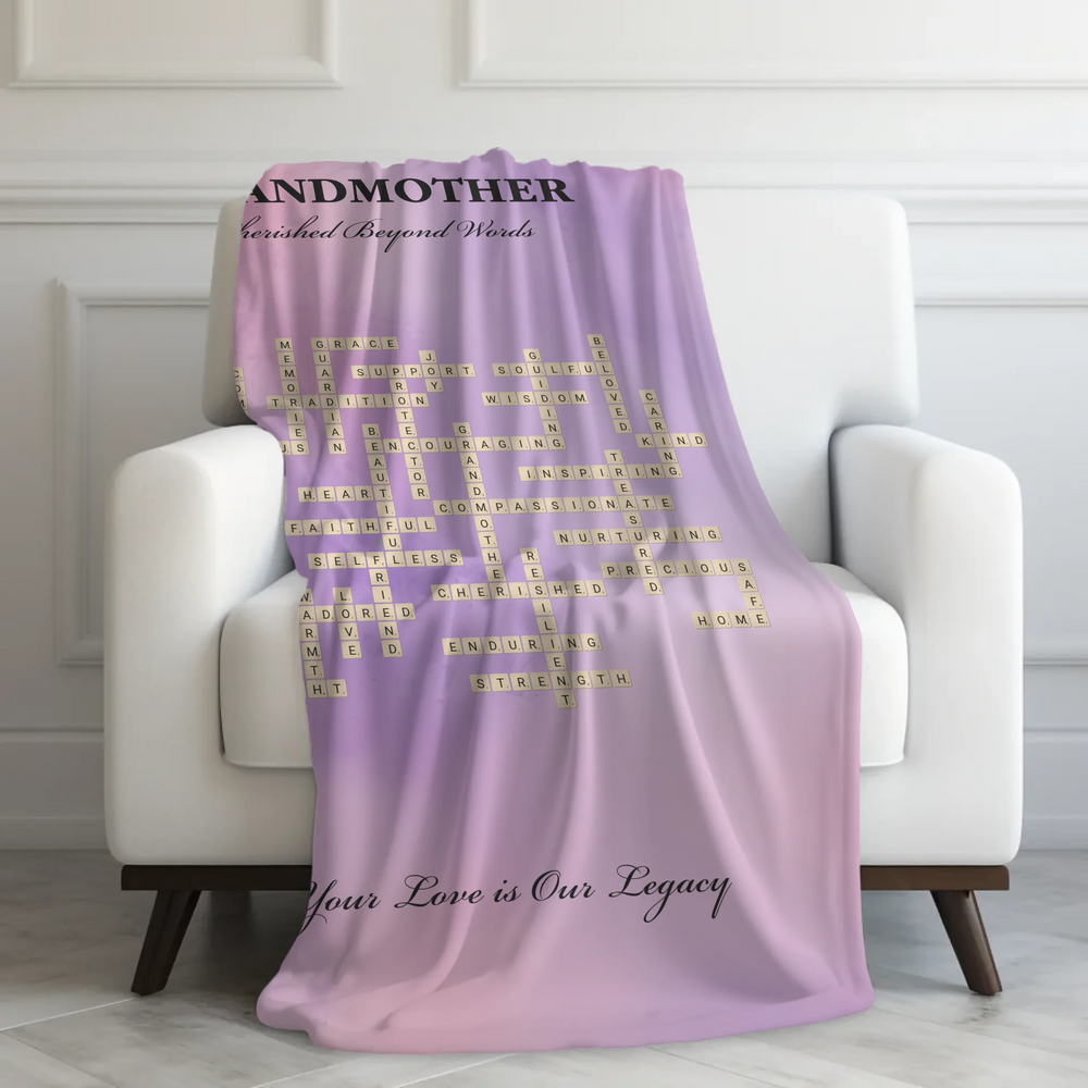 Velveteen Blanket On Couch